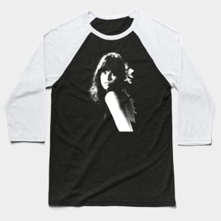 Linda Ronstadt /// Flower Portrait Baseball T-Shirt